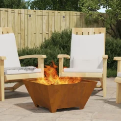 Vidaxl - Foyer carré 60x60x30 cm en acier résistant aux intempéries Discount