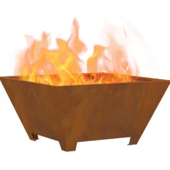 Vidaxl - Foyer carré 60x60x30 cm en acier résistant aux intempéries Discount