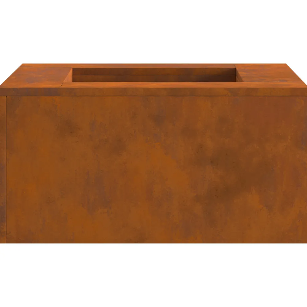 VidaXL Chauffage D’Extérieur | - Foyer carré 60x60x30 cm en acier résistant aux intempéries