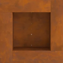 VidaXL Chauffage D’Extérieur | - Foyer carré 60x60x30 cm en acier résistant aux intempéries