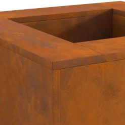 VidaXL Chauffage D’Extérieur | - Foyer carré 60x60x30 cm en acier résistant aux intempéries
