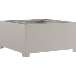 VidaXL - Foyer carré 80x80x40 cm en acier weathering Sale