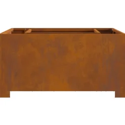 VidaXL - Foyer carré 80x80x40 cm en acier weathering Sale