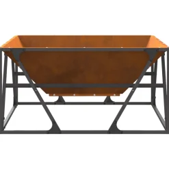 Vidaxl - Foyer carré 80x80x40 cm en acier résistant aux intempéries Outlet