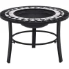 VidaXL Chauffage D’Extérieur | - Foyer mosaïque noir et blanc 68 cm céramique
