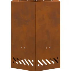 Vidaxl Chauffage D’Extérieur | - Foyer sans fumée hexagonal 38x38x51 cm en acier résistant aux intempéries