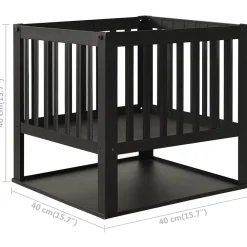 Vidaxl - Foyer 40x40x40 cm acier