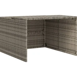 Vidaxl Tondeuses | - Garage pour robot tondeuse gris 86x90x52/57 cm résine tressée