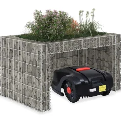 VidaXL - Garage tondeuse à gazon lit surélevé 110x80x60 cm fil en acier Online
