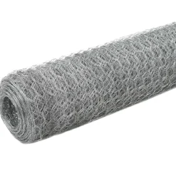 Vidaxl Poulaillers, Clapiers Et Accessoires | - Grillage pour volière acier galvanisé 25x1,5 m argenté