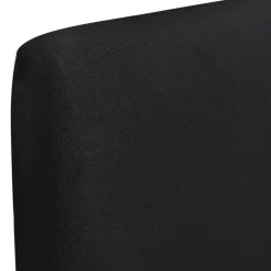 VidaXL Entretien Du Mobilier | - Housse de chaise droite extensible 4 pcs noir