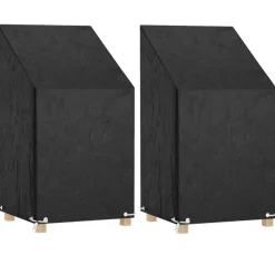 Vidaxl Entretien Du Mobilier | - Housses de chaise de jardin 2 pcs 8 艙illets 65x65x80/120 cm pe