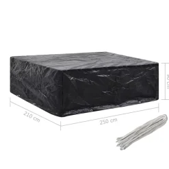 Vidaxl Entretien Du Mobilier | - Housses de salon de jardin 2 pcs 8 艙illets 250x210x90 cm