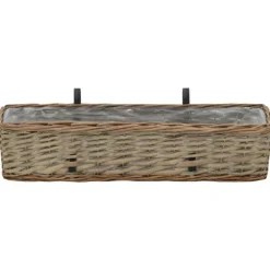 Vidaxl - Jardinière de balcon 2 pcs osier avec doublure en pe 60 cm Hot