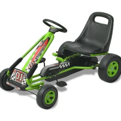 VidaXL Bijoux Et Perles | - Kart à pédale avec siège ajustable vert