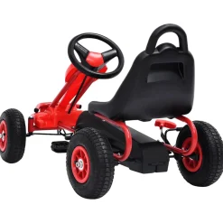 VidaXL Bijoux Et Perles | - Kart à pédales avec pneus rouge