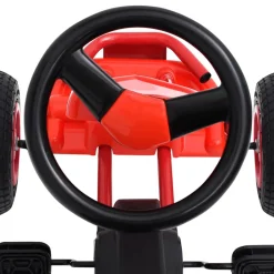 VidaXL Bijoux Et Perles | - Kart à pédales avec pneus rouge