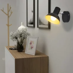 Vidaxl - Lampe murale 2 pcs pour 2 ampoules e27 noir et doré Online