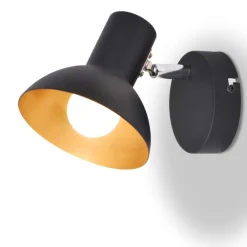 Vidaxl - Lampe murale 2 pcs pour 2 ampoules e27 noir et doré Online