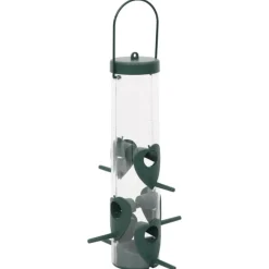 Vidaxl - Mangeoires pour oiseaux 3 pcs vert foncé 17x17x32 cm Sale