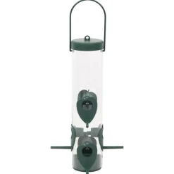 Vidaxl - Mangeoires pour oiseaux 3 pcs vert foncé 17x17x32 cm Sale