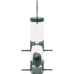 Vidaxl - Mangeoires pour oiseaux 3 pcs vert foncé 17x17x32 cm Sale