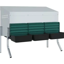 VidaXL Poulaillers, Clapiers Et Accessoires | - Nichoir à poules3 compartiments avec pieds en acier galvanisé