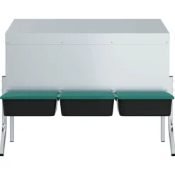 VidaXL Poulaillers, Clapiers Et Accessoires | - Nichoir à poules3 compartiments avec pieds en acier galvanisé