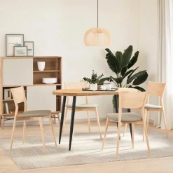 VidaXL - Pieds de table console coniques 4 pièces noir 72-73 cm acier Online