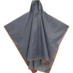 VidaXL - Poncho de pluie avec capuche design 2 en 1 gris et orange Online
