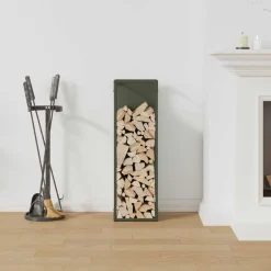 Vidaxl - Portant de bois chauffage vert olive 25x25x80 cm Outlet