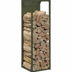 Vidaxl - Portant de bois chauffage vert olive 25x25x80 cm Outlet