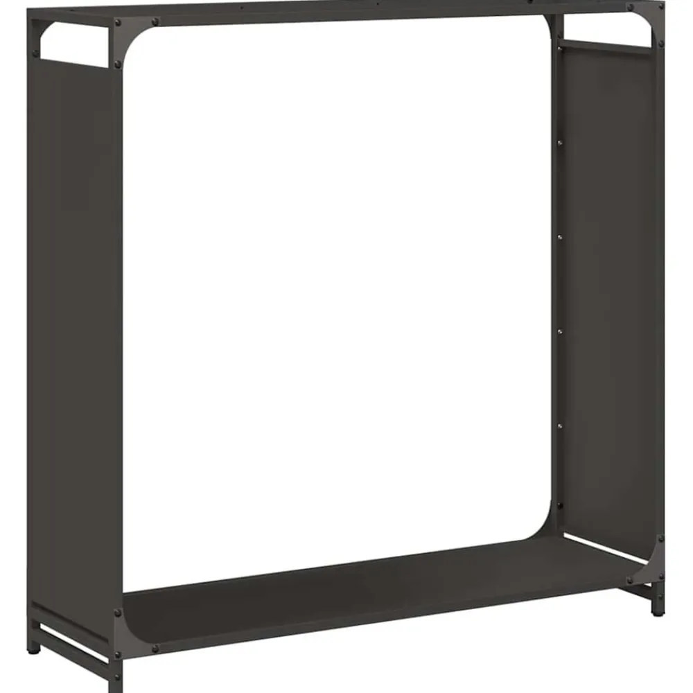 Vidaxl - Portant de bois chauffage noir 90x28x90 cm Sale