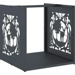 Vidaxl - Portant de bois chauffage anthracite 40x40x40 cm Hot
