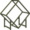Vidaxl Bois Et Accessoires De Cheminées | - Portant de bois chauffage anthracite 40x25x100 cm