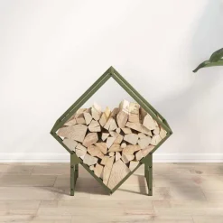 Vidaxl Bois Et Accessoires De Cheminées | - Portant de bois chauffage anthracite 40x25x100 cm