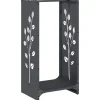 Vidaxl Bois Et Accessoires De Cheminées | - Portant de bois chauffage anthracite 34x25x70 cm