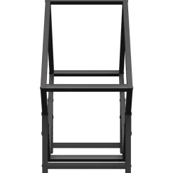 VidaXL - Portant de bois chauffage noir 50x25x50 cm Best