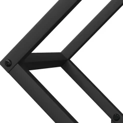 VidaXL - Portant de bois chauffage noir 50x25x50 cm Best
