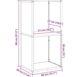 Vidaxl Bois Et Accessoires De Cheminées | - Portant de bois chauffage noir 40x40x40 cm