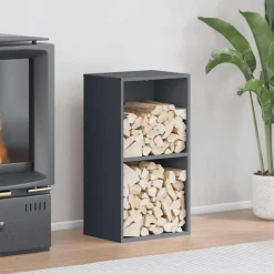 Vidaxl - Portant de bois chauffage anthracite 40x30x75 cm Sale