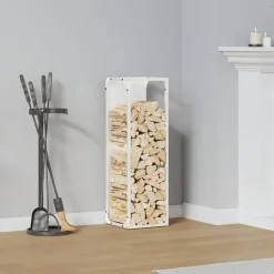 Vidaxl - Portant de bois chauffage blanc 25x25x80 cm Hot