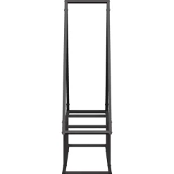 Vidaxl - Portant de bois chauffage noir 80x25x90 cm Sale