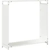VidaXL Bois Et Accessoires De Cheminées | - Portant de bois chauffage blanc 90x28x90 cm