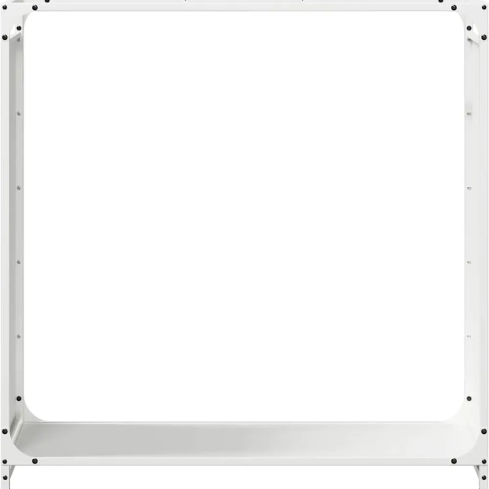VidaXL Bois Et Accessoires De Cheminées | - Portant de bois chauffage blanc 90x28x90 cm
