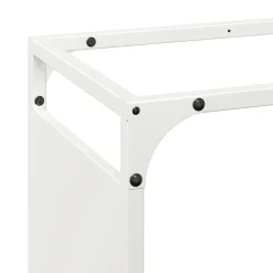 VidaXL Bois Et Accessoires De Cheminées | - Portant de bois chauffage blanc 90x28x90 cm