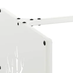 Vidaxl - Portant de bois chauffage blanc 40x40x40 cm Discount