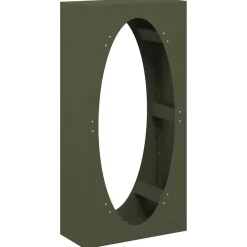 VidaXL - Portant de bois chauffage vert olive 50x23x100 cm Discount