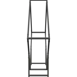 Vidaxl - Portant de bois chauffage noir 100x25x100 cm Online