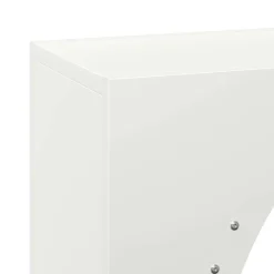 Vidaxl Bois Et Accessoires De Cheminées | - Portant de bois chauffage blanc 50x23x100 cm